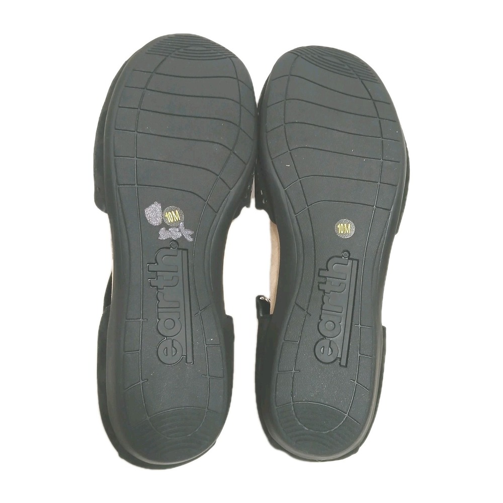 Earth Origins Brynn Women Sandals 10M Black Suede Perforated Leather Comfort - Picture 11 of 11